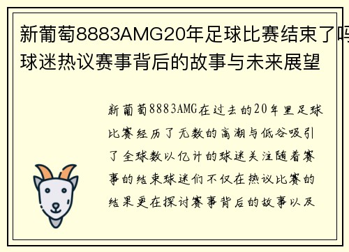 新葡萄8883AMG20年足球比赛结束了吗球迷热议赛事背后的故事与未来展望
